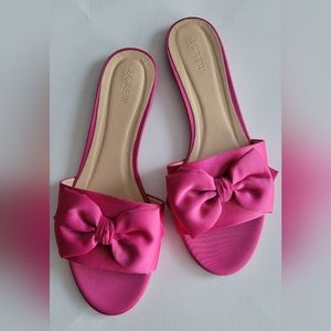 Bow Sandals in Satin